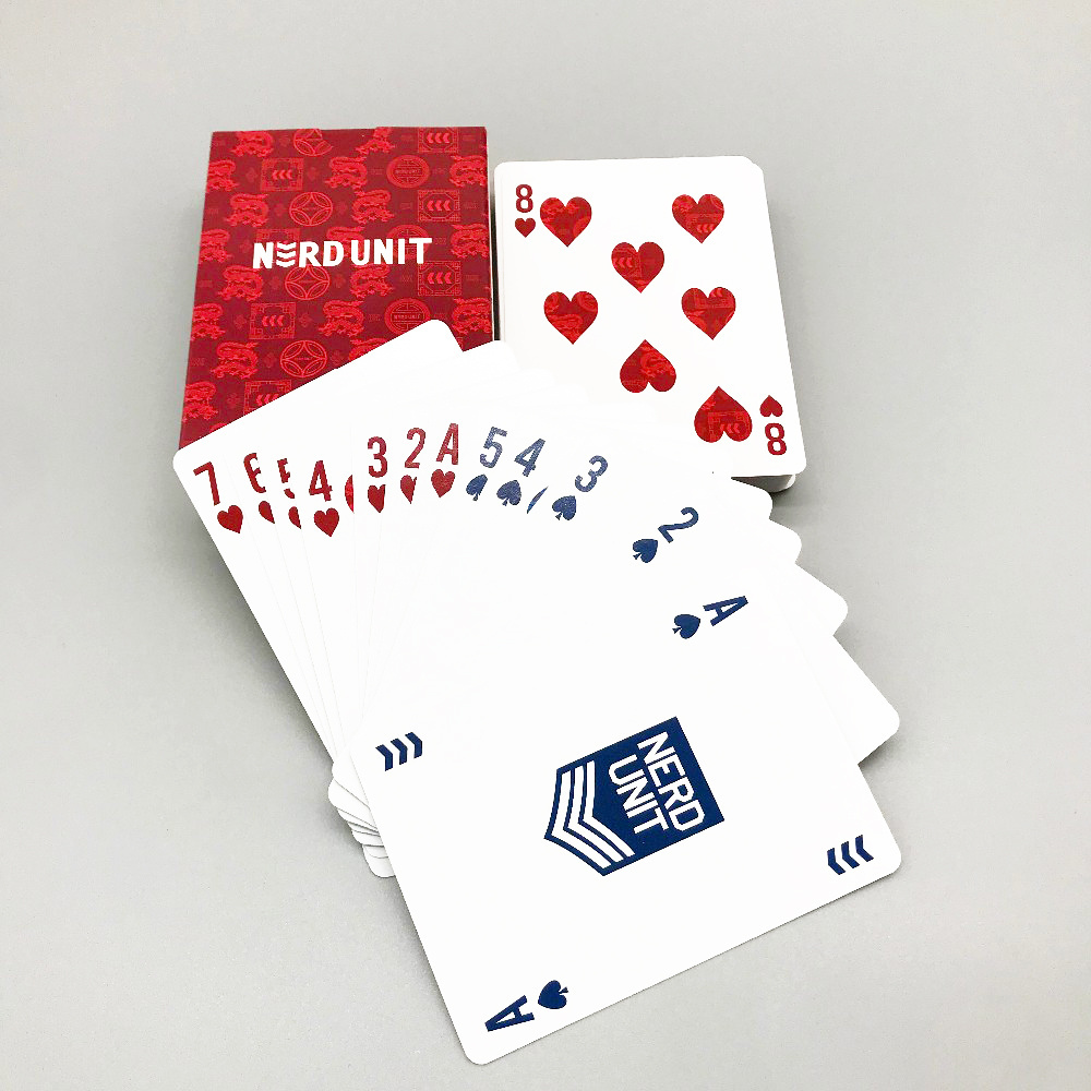 customize printing red traveling entertainment poker playing cards printed make durable playing cards