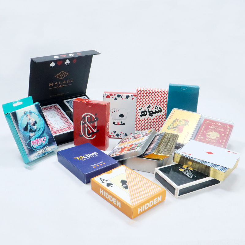 custom printing casino waterproof poker cards 100% pvc material for plastic playing cards