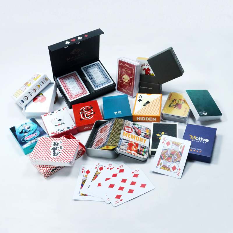 custom printing casino waterproof poker cards 100% pvc material for plastic playing cards