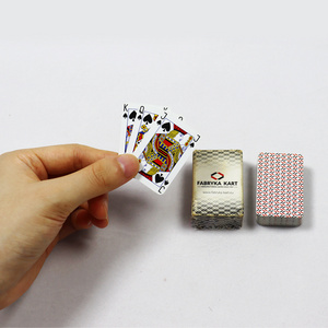 custom premium mini vintage playing poker cards wholesale light portable travel playing cards deck