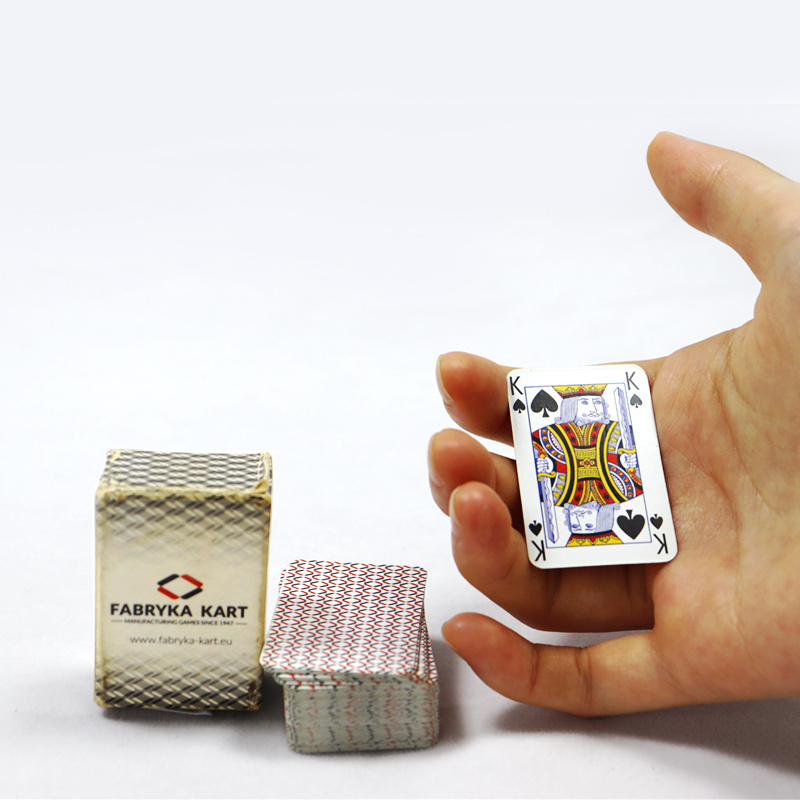 custom premium mini vintage playing poker cards wholesale light portable travel playing cards deck