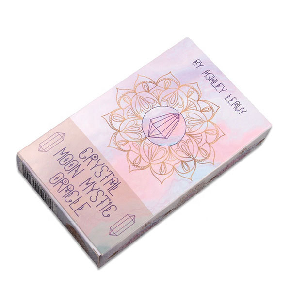 custom pvc plastic rose pink tarot cards playing card game cards deck custom printed logo