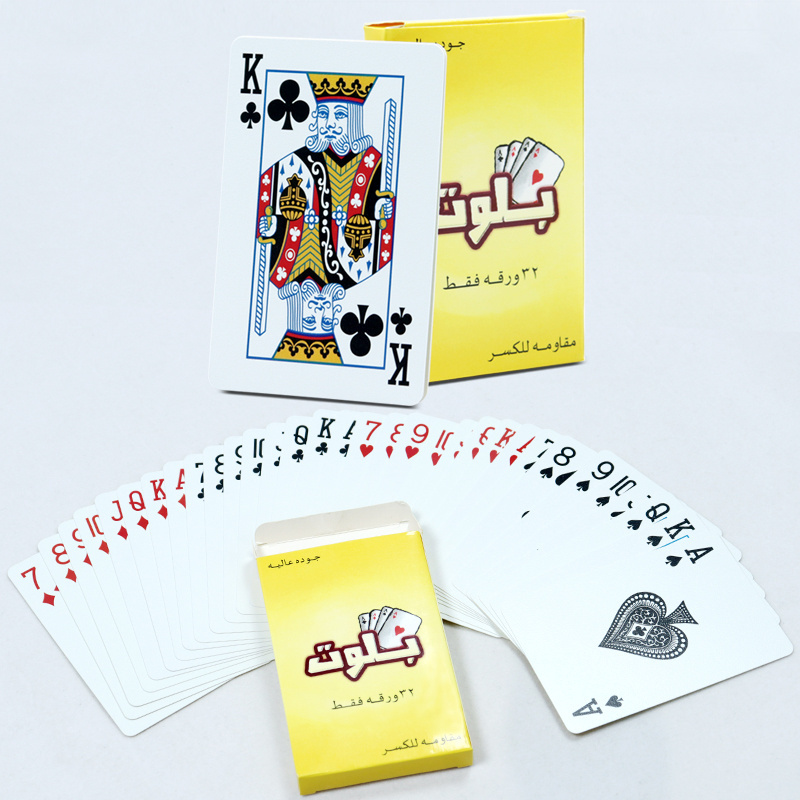 OEM Saudi Arabia playing cards custom printed 100% plastic unique playing cards wholesale waterproof poker  cards