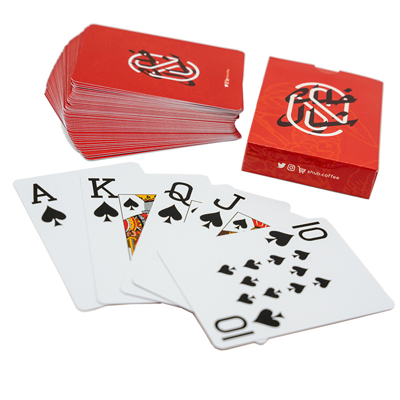 Manufacturer plastic cards poker playing jumbo character high quality playing cards customized printing waterproof