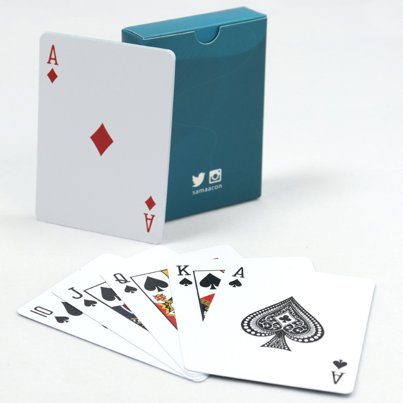 Custom logo printed 100% Dubai plastic coated poker waterproof Kawit casino Arabic plastic playing cards manufacturer