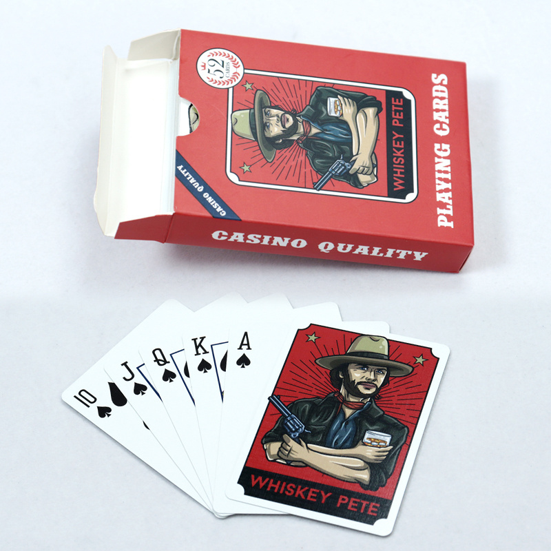 custom original design style playing cards high quality America west cowboy paper playcards gambling playing card