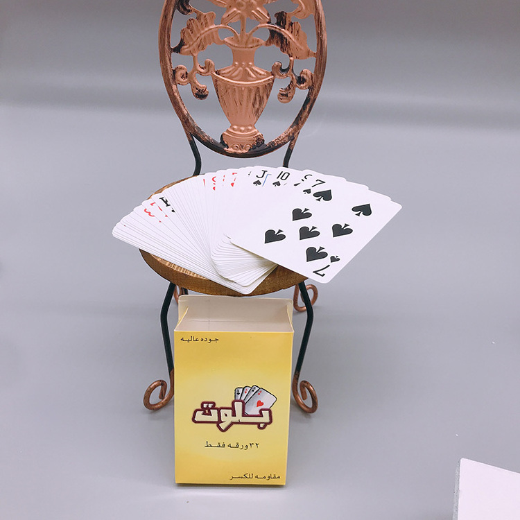 factory wholesale cheap plastic waterproof playing cards both side custom printing 100 plastic pvc Saudi Arabia playing cards