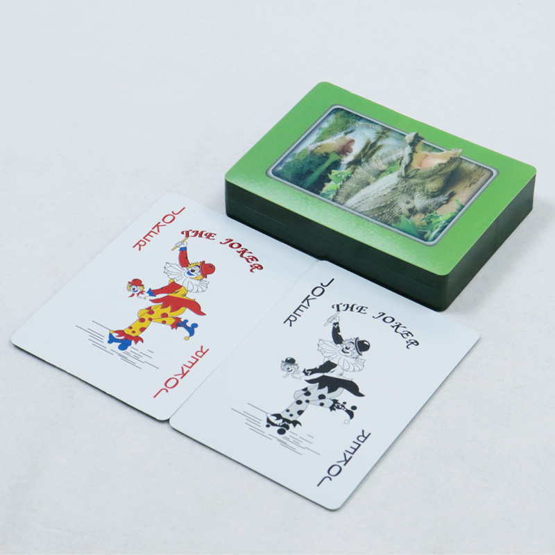 Customized Printing 3D Dinosaur Plastic Playing Cards High Quality  PVC Waterproof Poker Adult Casual Recreation Poker Cards