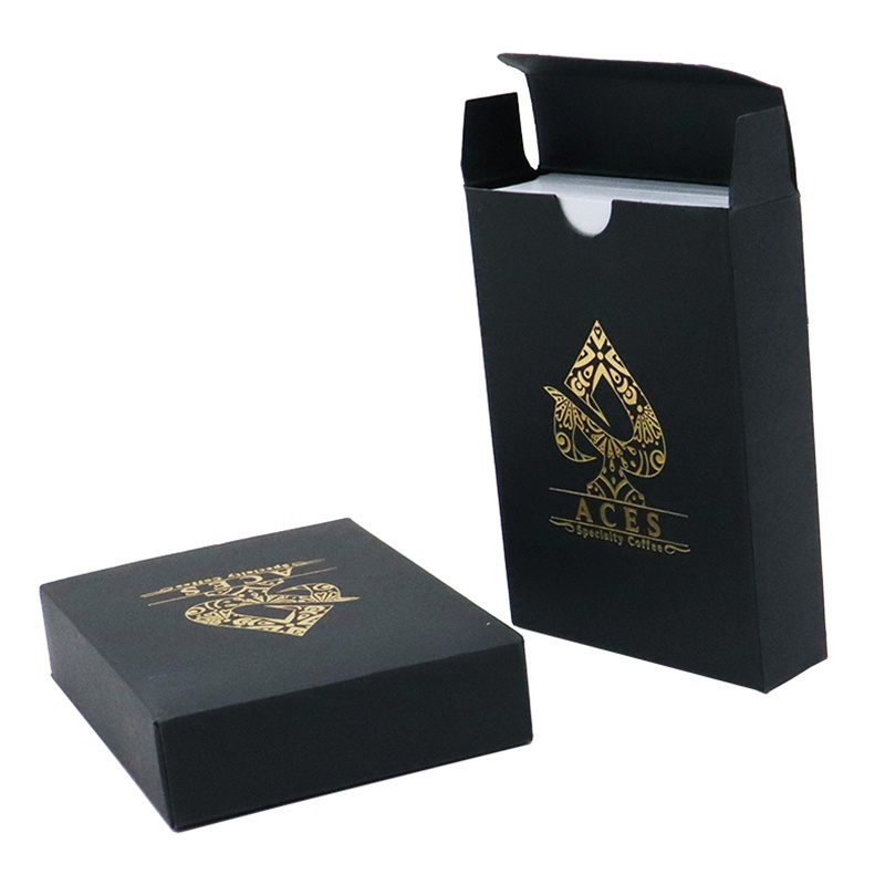 New Products PVC Plastic Waterproof Playing Poker Cards Custom Printing Cool Playing Cards With Black Box