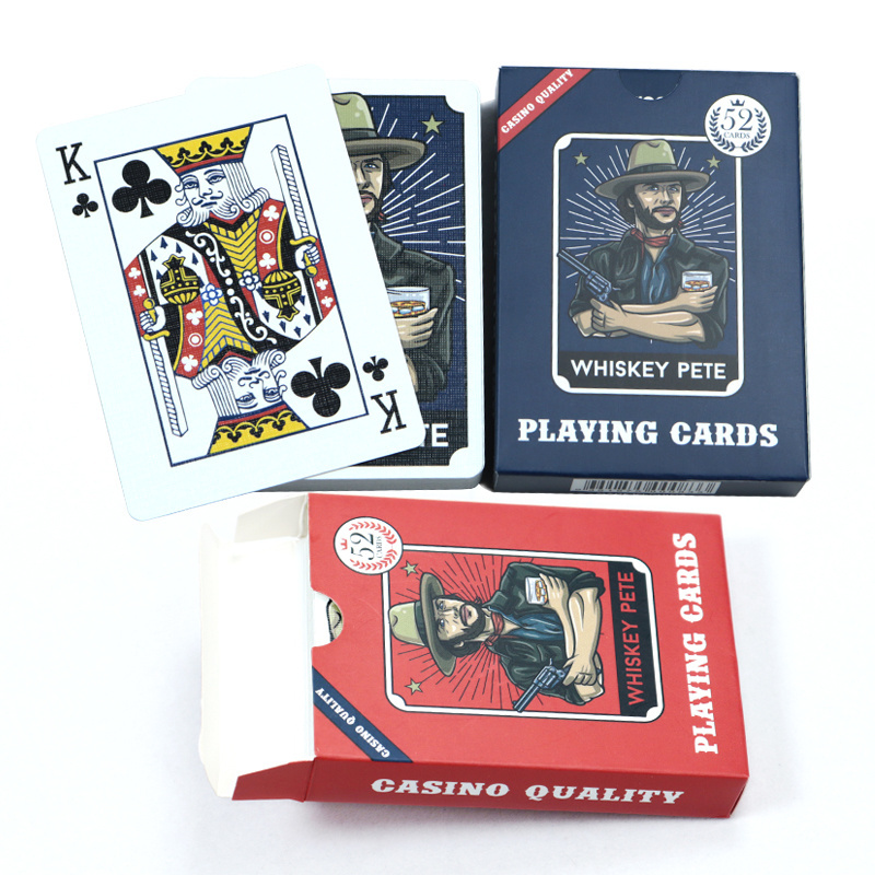 custom original design style playing cards high quality America west cowboy paper playcards gambling playing card