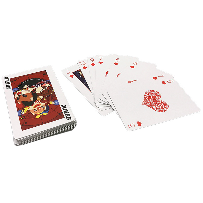 Manufacture Adult Recreational Game Plastic Playing Card Printed Personalized Cartoon Style Durable Playing Cards