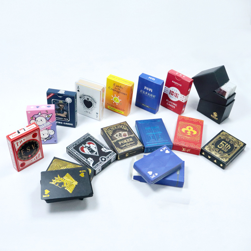 Customized logo printing poker playing cards custom playing game cards in China manufacturer high quality luxury playing card