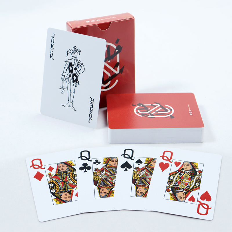 Manufacturer plastic cards poker playing jumbo character high quality playing cards customized printing waterproof