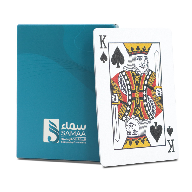 custom print plastic pvc durable waterproof plastic playing cards poker cards with custom box