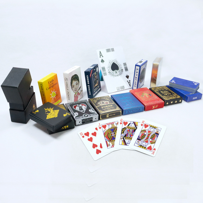 Customized German Black Core Paper Poker High Quality Printing Eco-Friendly Paper Playing Cards