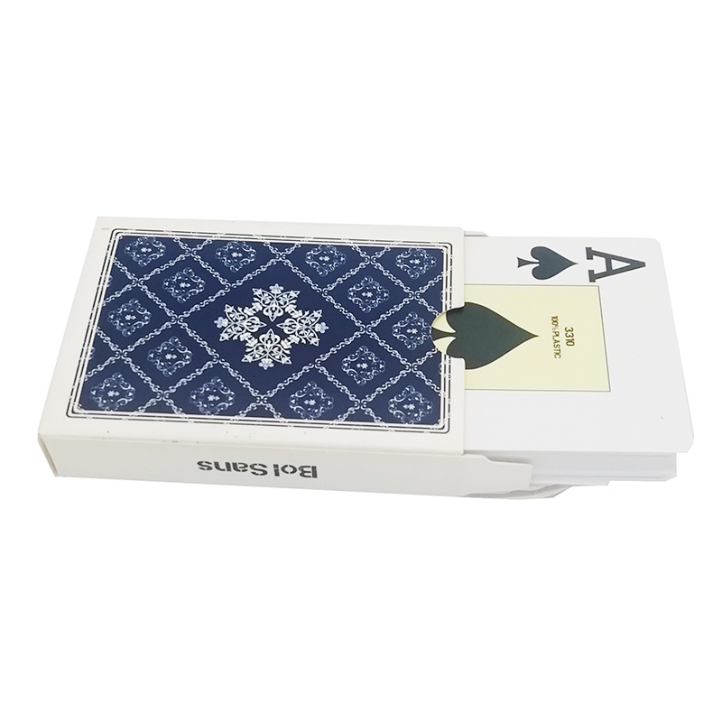 Printed Jumbo Adult Poker In Bulk Waterproof Pvc Coated Gold Card Printed Ready Plastic Playing Cards Manufacturer