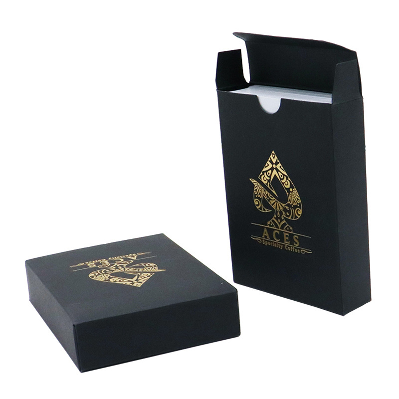 New Products PVC Plastic Waterproof Playing Poker Cards Custom Printing Cool Playing Cards With Black Box