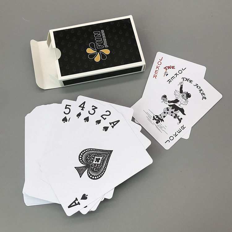 Custom high quality Printed Waterproof 100% plastic pvc poker playing card wholesale poker club plastic cards