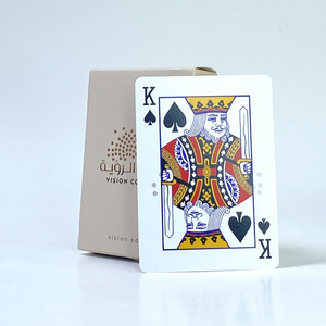 Custom Printing Of Pvc 100% plastic playing cards Deck Wholesale Waterproof Sheet For Casino Poker Playing Cards