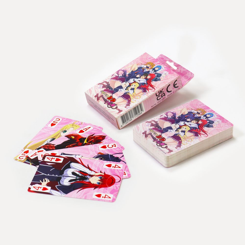 Custom Printing Adult Entertainment Playing Cards Classics Cartoon Poker Cards Shopping Mall Sell Anime Playing Cards