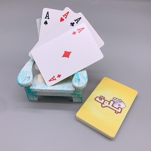 factory wholesale cheap plastic waterproof playing cards both side custom printing 100 plastic pvc Saudi Arabia playing cards