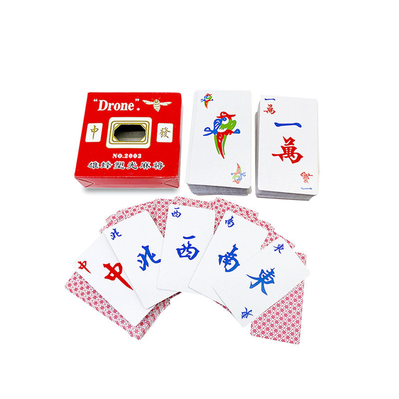 Custom Travel Paper Mahjong Tiles Playing Cards Poker Game Factory Design Printing chinese mahjong tiles poker card