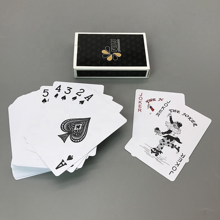 Custom high quality Printed Waterproof 100% plastic pvc poker playing card wholesale poker club plastic cards