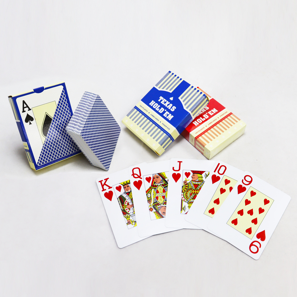 Factory custom printing adult poker deck waterproof manufacture kuwait casino entertainment game plastic playing cards