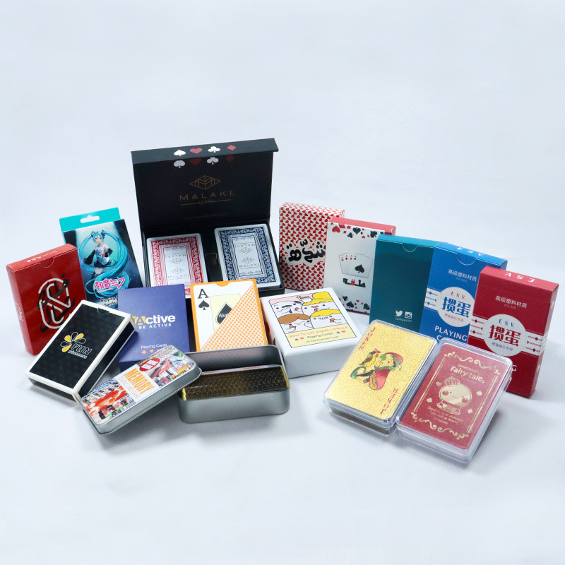 wholesale plastic waterproof custom patterns playing cards 100% PVC durable poker cards deck with various design