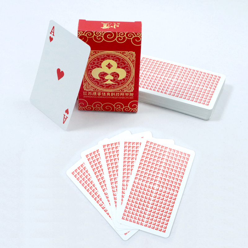 Customized printed full color gold foil poker cards high quality custom Holographic Laser advertising playing cards with case