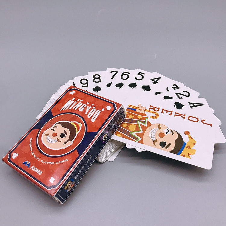 Manufacture Adult Recreational Game Plastic Playing Card Printed Personalized Cartoon Style Durable Playing Cards