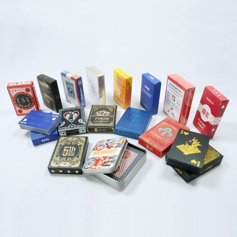 Customized logo printing poker playing cards custom playing game cards in China manufacturer high quality luxury playing card