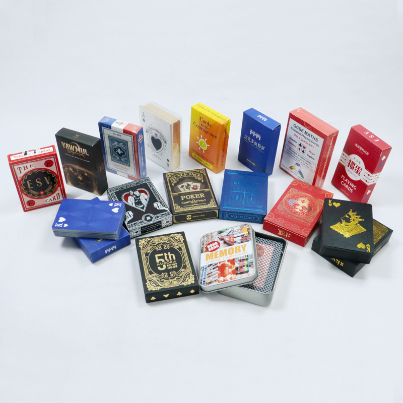 Customized logo printing poker playing cards custom playing game cards in China manufacturer high quality luxury playing card