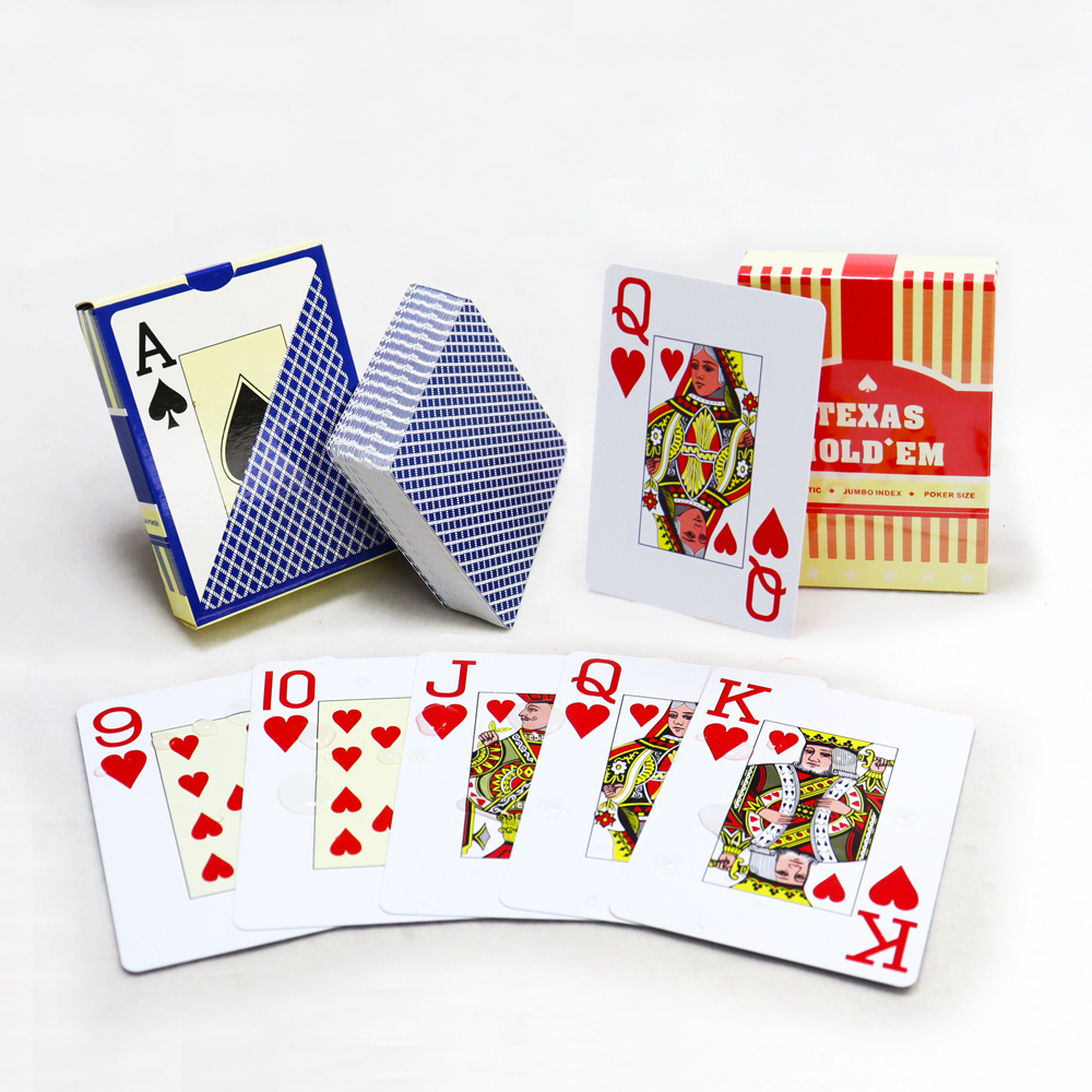 Factory custom printing adult poker deck waterproof manufacture kuwait casino entertainment game plastic playing cards