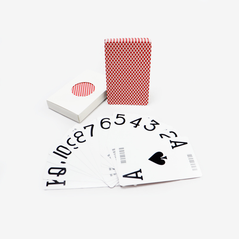 custom printed classical casino big font club playing cards printing high quality paper anti-cheating playing card