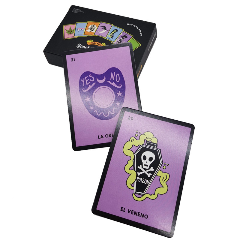 Custom Dark Cartoon Style Friends Party Game Cards Printed Your Logo Italian Game Card With Exquisite Box