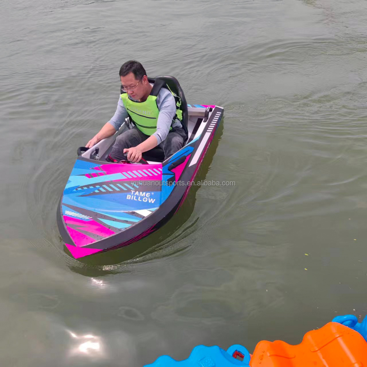 TAME BILLOW Fast Speed Small Cart Boat With Battery Mini Electric Boat For Water Sports Mini Jet Boat With Engine