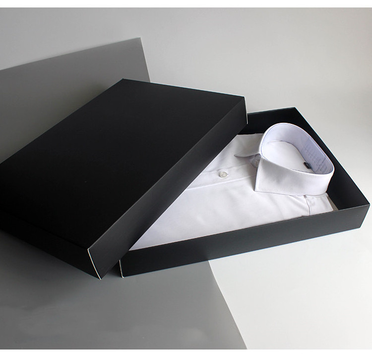 wholesale custom logo cardboard paper shoe clothes T-shirt packaging gift box with lid