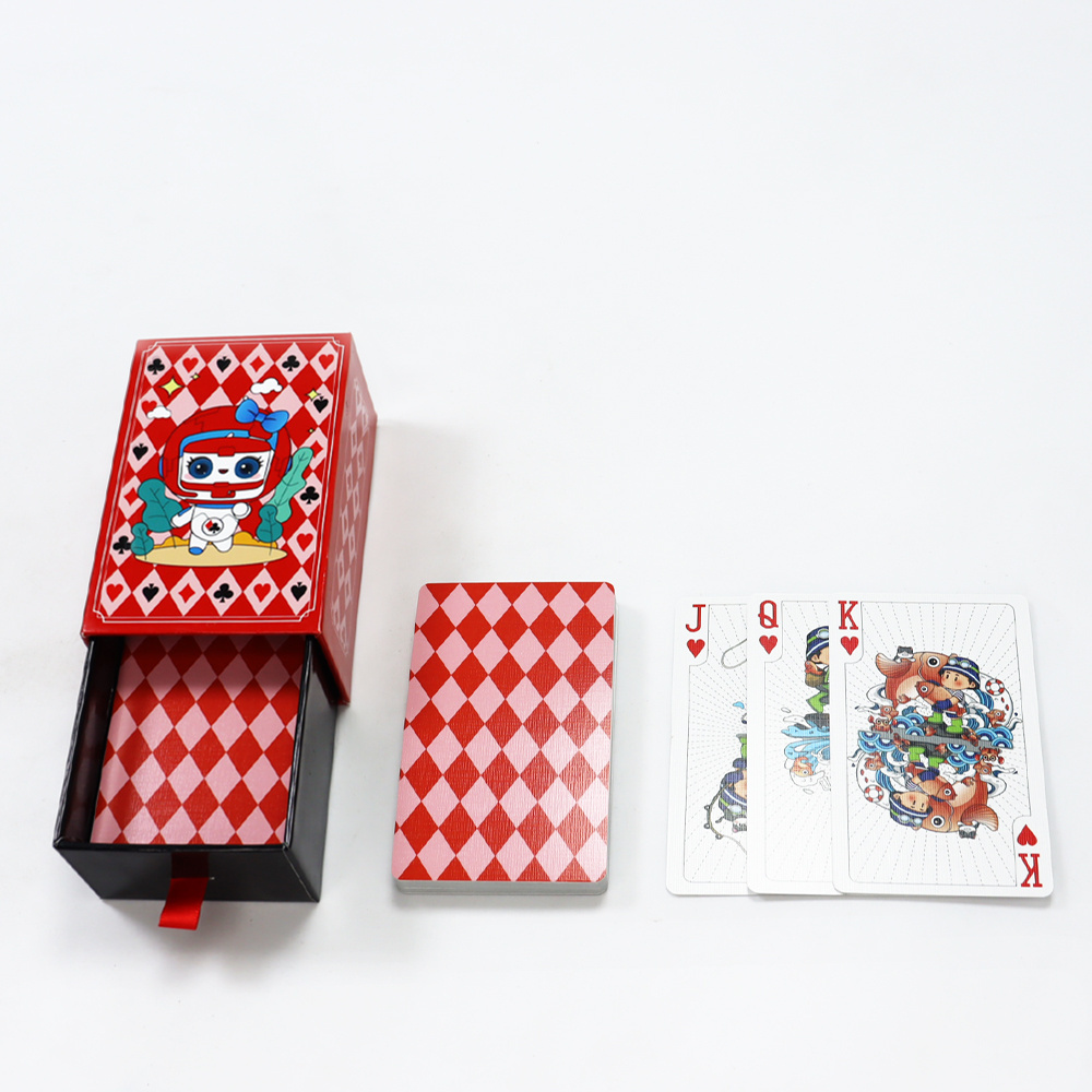 Manufacturers high quality playing cards tow set Factory printed Germany 310 gsm black core paper poker playing cards