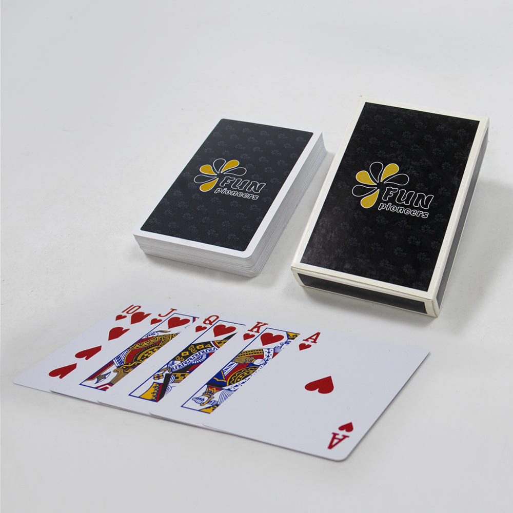 Custom oem waterproof playing card printing durable plastic playing card with own logo design in bulk