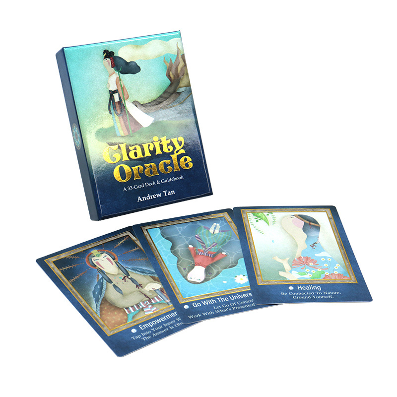 custom printing hot sale original paper oracle tarot cards printed make your logo cartas de tarot deck