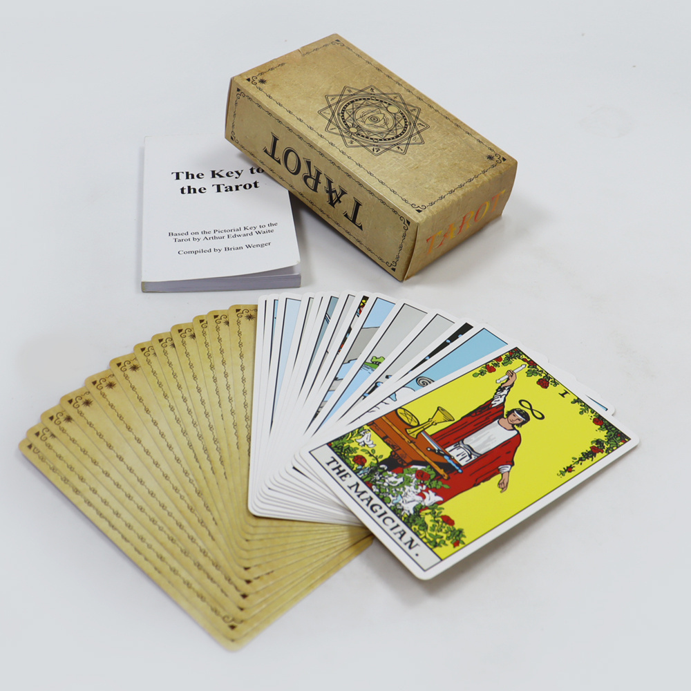 Wholesale Price Tarot Cards With Guidebook Custom Printing Different languages Tarot Cards deck best English tarot cards