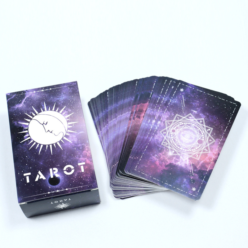 Guangzhou yuhua playing cards printing customised tarot card deck with book wholesale high quality paper tarot