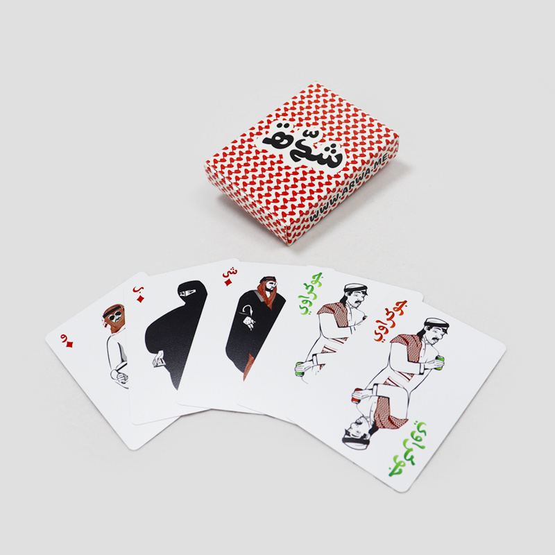 Factory Printed 100% PVC material Waterproof playing cards Arabic Language game card factory custom plastic playing card