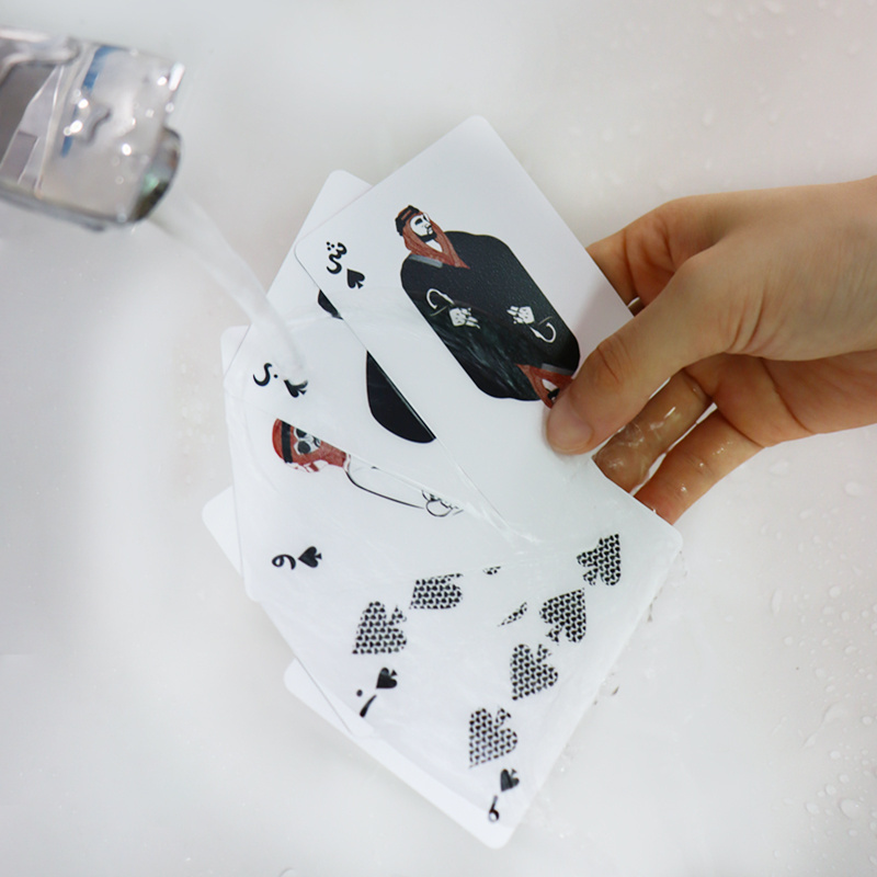 Factory Printed 100% PVC material Waterproof playing cards Arabic Language game card factory custom plastic playing card