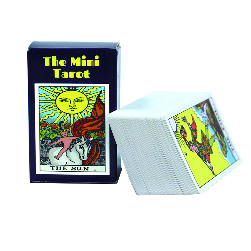 Custom printing tarot card decks Factory manufacturing classic mini tarot card family Divination card game