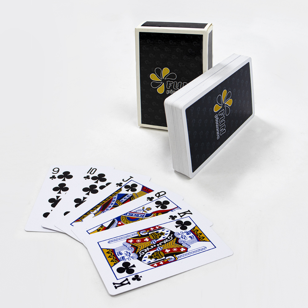 Custom oem waterproof playing card printing durable plastic playing card with own logo design in bulk