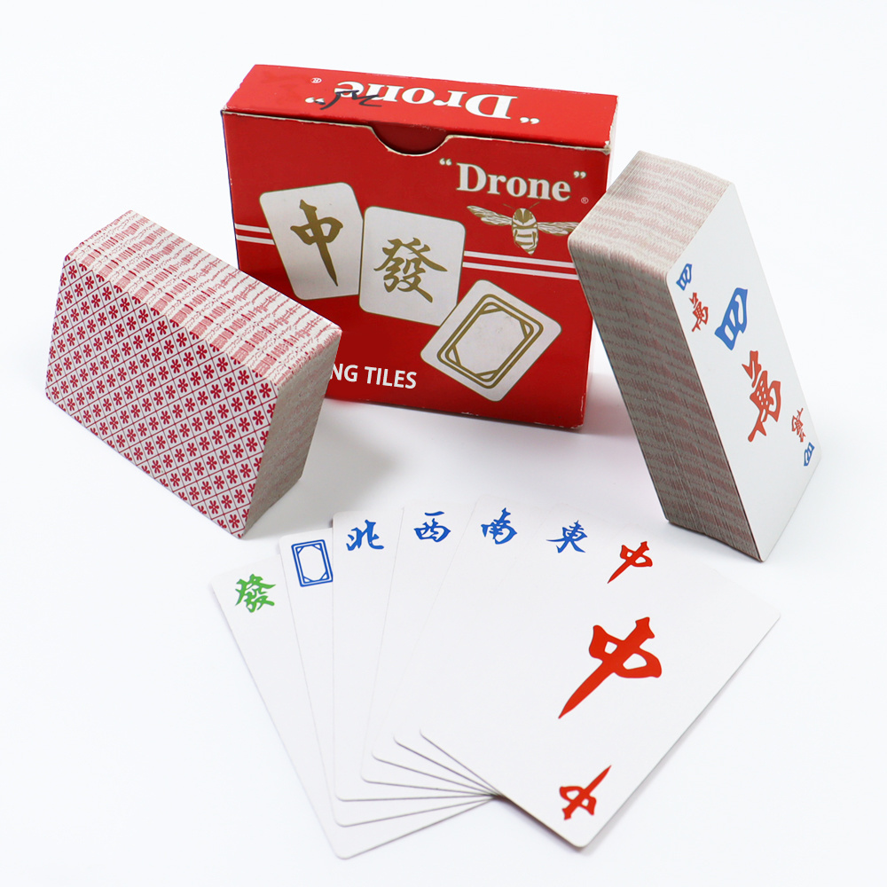 Customized Paper Playing Mahjong Game Cards Custom Printing Blank Drinking Game Cards Printing mahjong tiles