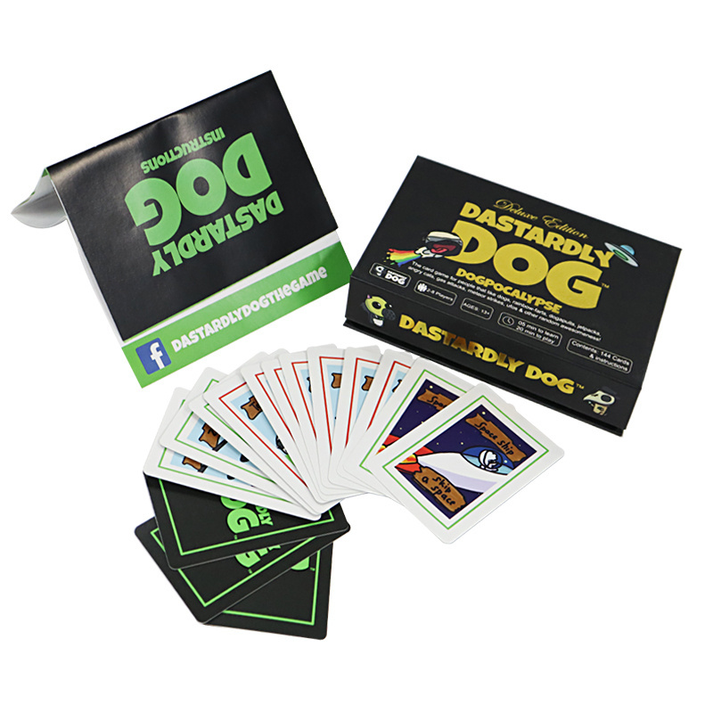 Original Funny Dog Instructions Card Game Custom Manufacturer Family Game Cards With Magnetic Box