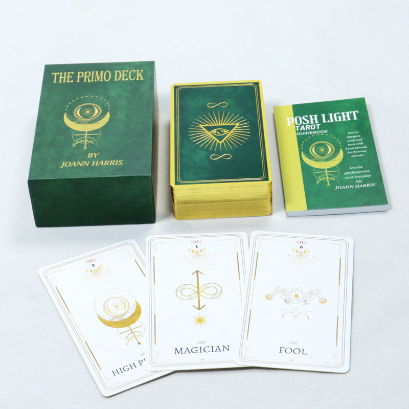 Factory Printing Original Oracle Tarot Cards Custom divination entertainment game Oracle Card Decks Gold Edge Tarot Cards